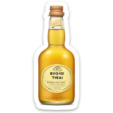 ginger,lemon and whiskey label  sticker