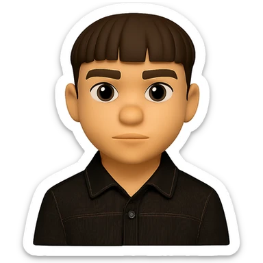 Cut out only the man from the image, preserving the 3d-emoji style without changes. The original style is 3d-emoji, which does not support editing, so using the general style with instructions to keep the 3d-emoji look. sticker