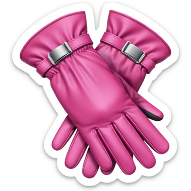 Gloves – pink sticker