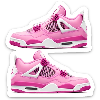 Jordan 4 pink sticker