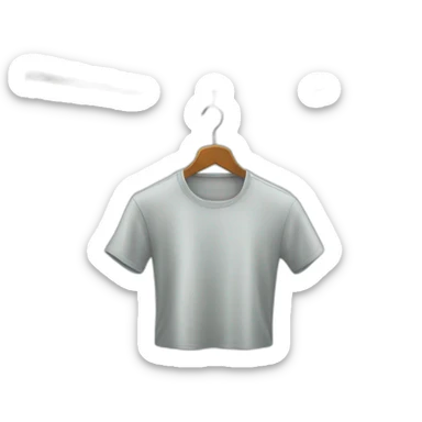 clothes in hanger sticker