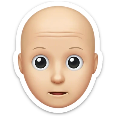 Almost bald sticker