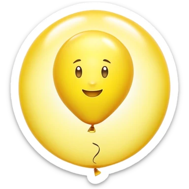 Sunshine on a balloon sticker