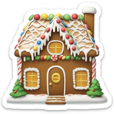 gingerbread house sticker