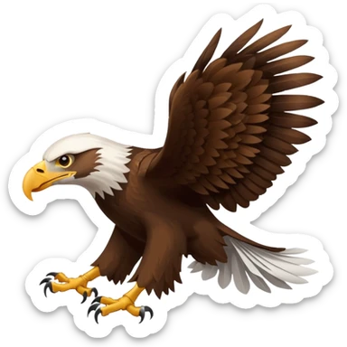 Eagle drag a roll of paper sticker