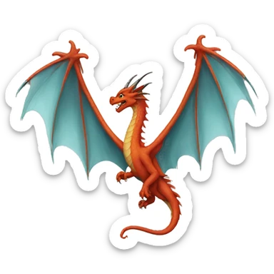 dragon wings sticker