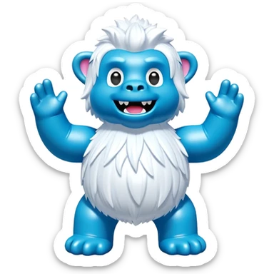 jeff koons yeti inflatable pinata sticker