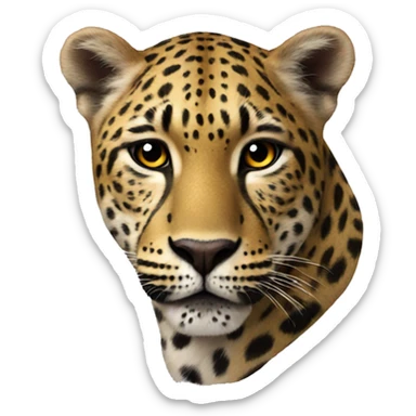 un cuore leopardato sticker