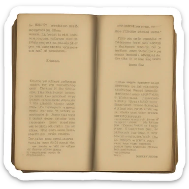 vintage pamphlets sticker