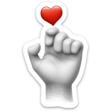  emoji-style hand making the "chef's kiss" gesture, with a small heart near the fingertips sticker