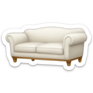 White sofa  sticker