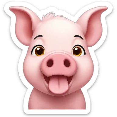 Bah pig sticker