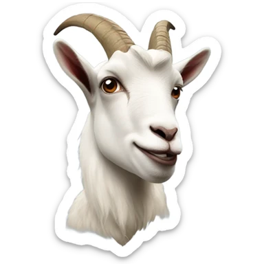 Kanye West as a goat sticker
