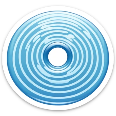 ripple effect in water symbolizing teesür sticker