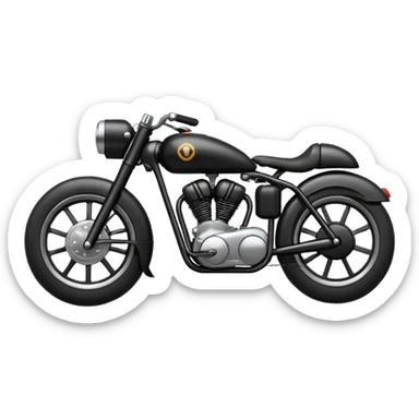 Bullet bike with black sticker