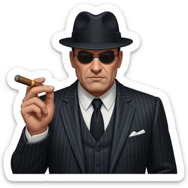 Italian mafioso sticker