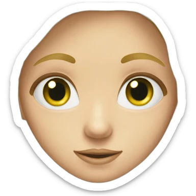 Blond Girl Artist climber Green eyes sticker