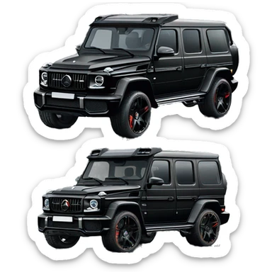Brabus G63 bodykit black sticker