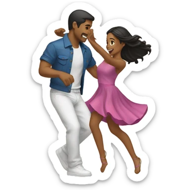 Guy ang girl dancing  sticker