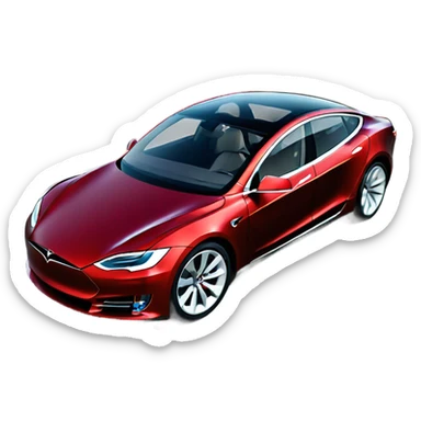 Tesla car sticker
