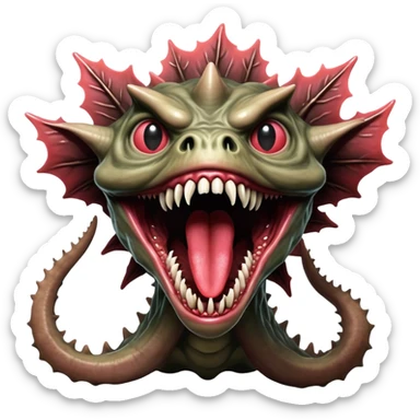 Demogorgon monster from Stranger Things sticker