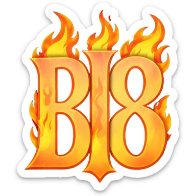 Can you make a banner that says PYRO in gothic letters, the letters should also be on fire  sticker