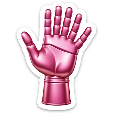 Jeff Koons style spam meat hand sculpture  sticker