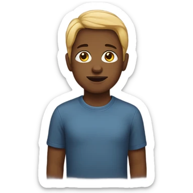 White parents black kid sticker