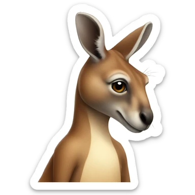 A kangaroo  sticker