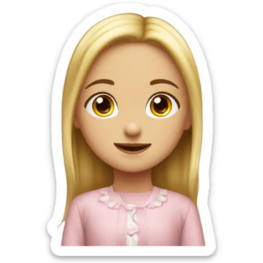 ￼ little girl ￼ sticker