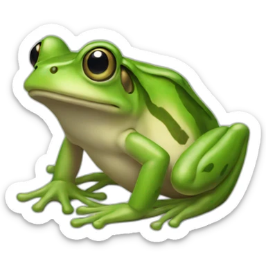 Grenouille choqué sticker