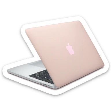 pastel pink macbook sticker