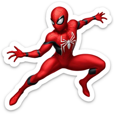 black spider-man sticker