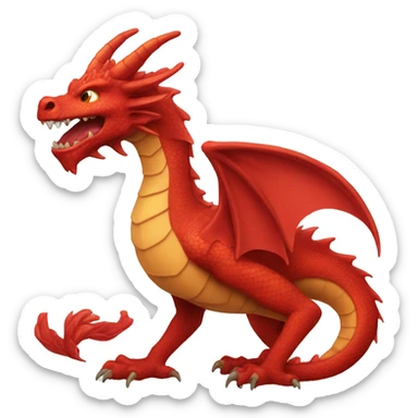 red dragon sticker