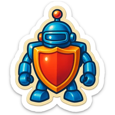 Lets do something else now. can you show me a iWexie shield robot sticker