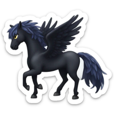 Pegasus of darkness sticker