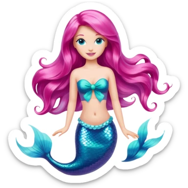 barbie merliah summers in her mermaid form sticker