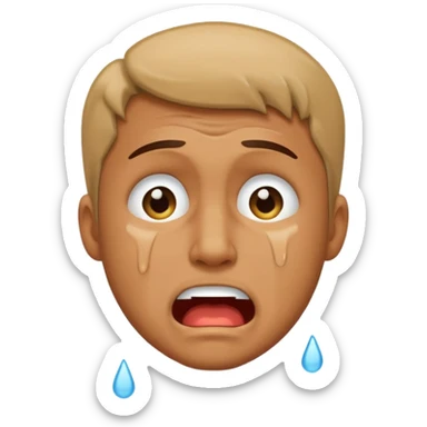 A man crying and mewing 🧏‍♂️ sticker