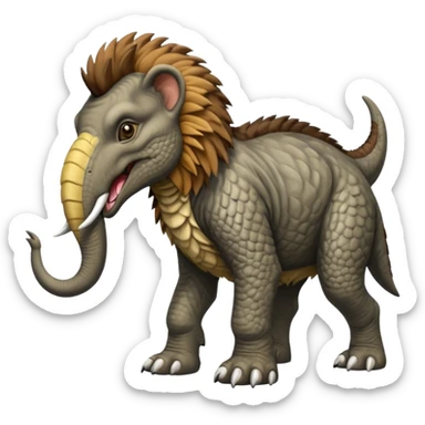 Utahraptor + Dog + Elephant = sticker