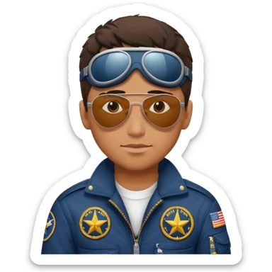 a big powerful fighter of the navy sticker