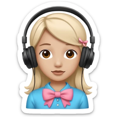 Наушниках й бантики sticker