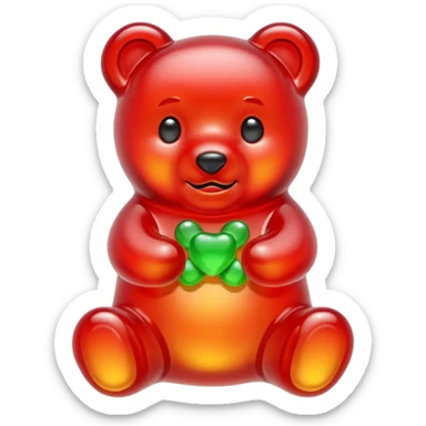 Gummy bear sticker