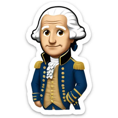 George Washington wears a bape jacket sticker