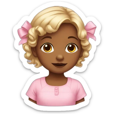 smart baby girl sticker