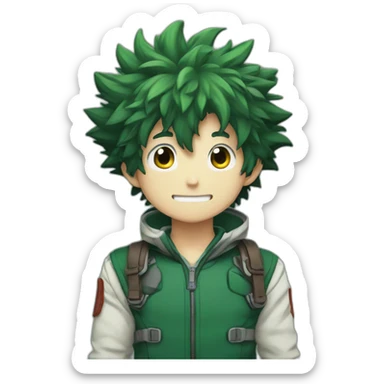 Deku boku no hero sticker