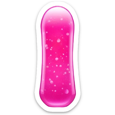 Pink glitter lava lamp sticker
