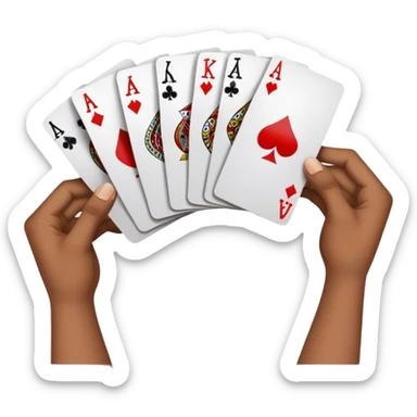 Card shuffling  sticker