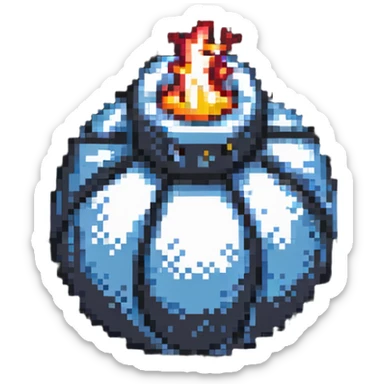 minimalist simple bomb power up item sticker