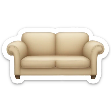 Modern beige couch sticker
