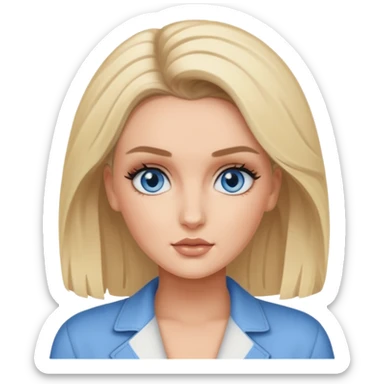 Perrie Edwards blue eyes, blonde hair sticker